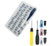 Kit di 100 viti di riparazione pneumatici con strato sigillante in gomma per una prevenzione efficiente delle perdite di pneumatici su auto e moto (60 pezzi)