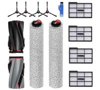 Kit di 12 accessori per eufy E25 Omni / E28 Omni Robot Aspirapolvere Parti di ricambio, 1 Spazzola Principale 2 Rullo Mop 4 Filtri 4 Spazzola Laterale