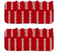 Kit di 12 adesivi di ricambio rettangolari molto aderenti per auto, cruscotto, telefono, parti adesive, doppio nastro adesivo, cuscinetti adesivi per supporto del telefono dell'auto (rosso)