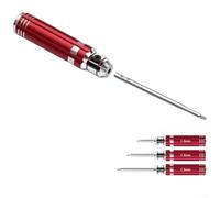 Kit di 12 attrezzi per auto radiocomandata, set di cacciaviti con pinze e chiave per quadricottero elicottero aereo barche, piatto/per Phillips/punte esagonali in custodia rossa