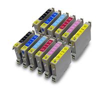 Kit di 12 Cartucce Compatibili con Epson T0481 T0482 T0483 T0484 T0485 T0486 (T0487) REMAN