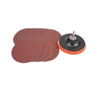 Kit di 12 dischi abrasivi da 4 pollici, tamponi for lucidatura a grana 60-240, adattatore for trapano M10, utensili, set carte abrasive for smerigliatrice