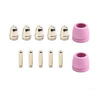 Kit di 12 pezzi di materiali di consumo per torcia al plasma con punte, elettrodi e ugelli per AG-60 e SG55 compatibile con, modelli P