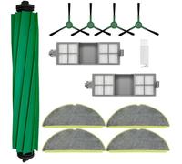Kit di 12 pezzi di ricambio per iRobot Roomba 205, con filtri HEPA, spazzola principale, spazzole laterali, panni per mocio, accessori per prestazioni di pulizia migliorate