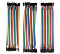 Kit di 120 Cavi Jumper 20cm, Cavi Dupont, 40pin Cavi per Breadboard Maschio-Femmina, 40pin Maschio-Maschio, 40pin Femmina-Femmina, Jumper Wire Cavetti Cable per Arduino, Raspberry Pi, Progetti DIY