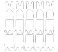 Kit di 1200 punti metallici per saldatura in plastica con 6 tipi per riparazione paraurti auto per graffette piatte, ondulate e angolari da 0,6 mm e 0,8 mm, in acciaio inossidabile