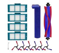 Kit di 13 accessori compatibile con Dyson Spot+Scrub Ai RB05AA, 4 filtri, 6 spazzole laterali, spazzola principale, rullo lavapavimenti e utensile di pulizia