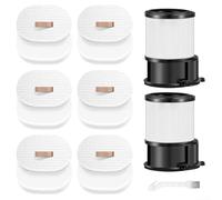 Kit di 15 filtri HEPA lavabili per aspirapolvere Shark Cordless PowerDetect Clean Vuoto Leggero Modelli IP1251 IP3251, Include filtri post-motore e pre-motore con spazzola di pulizia