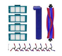 Kit di 15 pezzi compatibile con Dyson Spot+Scrub Ai RB05AA, 8 spazzole laterali, 4 filtri, spazzola principale, rullo lavapavimenti e utensile di pulizia