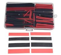 Kit di 150 tubi termorestringenti neri rossi con diametri maggiori, rapporto di restringimento 2:1, materiale in poliolefina per protezione dei fili, compatibile con riparazioni elettriche