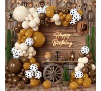 Kit di 158 ghirlande per arco di palloncini da cowboy occidentale, decorazioni per il primo rodeo del ragazzo per il selvaggio West Cowboy, compleanno, baby shower, laurea, feste in fattoria