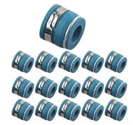 Kit di 16 guarnizioni per valvole per motori SBC Small Block e SBF, plastica ABS e metallo, sostituzione diretta, blu argento