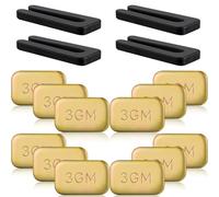 Kit di 16 Pezzi Bilanciamento di Pale del Ventilatore da Soffitto Kit di Bilanciamento di Ventilatore 4 Clip di Bilanciamento di Ventilatore in Plastica e 12 Pesi Autoadesivi 3G in Metallo