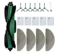 Kit di 17 accessori per aspirapolvere iRobot Roomba 104 Combo/105 Vac/105 Combo+/ Q052, parti di ricambio 1 spazzola principale, 5 filtri HEPA, 6 spazzole laterali, 4 sacchetti per la polvere, 1