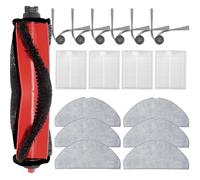 Kit di 17 accessori per robot aspirapolvere Roborock Q7 M5, Q7 M5+ e Q7 L5, 1 spazzola principale, 4 filtri, 6 salviette, 6 spazzole laterali