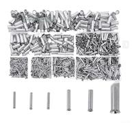 Kit di 1950 puntali per cavi, terminali a crimpare in rame placcato argento con bocca svasata isolata, connettori elettrici per cablaggio 22-10 AWG, audio auto e casa