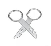 Kit di 2 attrezzi per la rimozione dell'auto in metallo, per la maggior parte dei veicoli, chiavi di estrazione DIN in acciaio inox per stereo CD6000 a 6 dischi