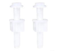 Kit di 2 bulloni per cerniere per sedile WC, in plastica, per fissaggio sicuro e stabilità del coperchio del WC