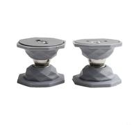 Kit di 2 magneti fermaporta per camper e roulotte, forte tenuta magnetica e design elegante (grigio)