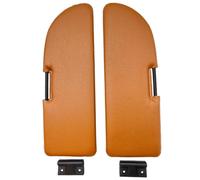 Kit di 2 pantine parasole alette para sole ocra e cerniere per FIAT 500 d'epoca