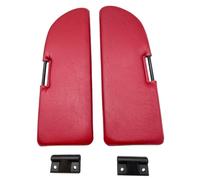 Kit di 2 pantine parasole alette para sole rosse e cerniere per FIAT 500 d'epoca
