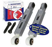 Kit di 2 Pezzi di Riparazione Ammortizzatori Lavatrice - Foro Ø 8 mm e Ø 11 mm - Resistenza 90N - 00673541 673541 00742719 742719 Ammortizzatore per Bosch per Siemens - Garanzia di 10 Anni - MONTERAL