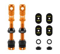 Kit di 2 valvole Presta Tubeless con strumento di rimozione del nucleo della