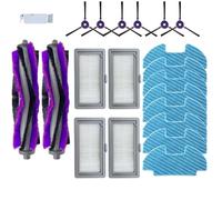 Kit di 20 accessori compatibili con aspirapolvere Midea i5, i5c, VCR07, VCR08, parti di ricambio includono 2 spazzole principali, 8 panni mocio, 4 filtri Hepa, 6 spazzole laterali