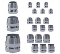 Kit di 21 cunei in acciaio con manico rotondo e impugnatura a cuneo