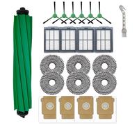 Kit di 22 accessori compatibili con aspirapolvere iRobot Roomba Plus 505/405 Combo, le parti di ricambio includono 1 spazzola principale, 6 spazzole laterali, 4 sacchetti per la polvere, 6 panni mocio