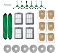 Kit di 24 accessori compatibili con aspirapolvere iRobot Roomba Plus 505/405 Combo, le parti di ricambio includono 2 spazzole principali, 4 filtri Hepa, 6 spazzole laterali, 6 sacchetti per la polvere