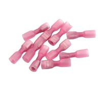 Kit di 25 terminali a crimpare termorestringenti, connettori isolati for cavi elettrici, a forcella femmina per cavi(Red)