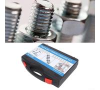 Kit di 26 pezzi in carbonio e filettatura calibro kit dado maschio in acciaio per rilevare bulloni di fissaggio per strumenti di ricerca filettatura bulloni meccanica imperiale