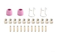 Kit di 26 pezzi per taglierina al plasma per AG60 per SG55 per WSD-60P, include ugelli, elettrodi, coppe, guide, parti di ricambio per