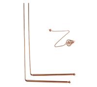 Kit di 3 Bacchette da Rabdomante In Rame + Pendolo per La Divinazione 'Acqu5405
