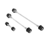 Kit di 3 bloccaggi per ruote anteriori e posteriori con morsetto per sella e chiave a brugola Newton Noir