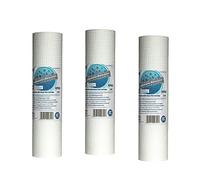 Kit di 3 Cartucce Filtranti a Panno MB per acqua - osmosi inversa FCPS Melt-Blown da 25,4 cm in PP per sedimenti da 5 micron