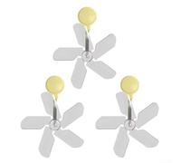 Kit di 3 deflettori da parete per aria condizionata, per un clima interno confortevole (giallo)