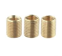 Kit di 3 inserti filettati per pomello del cambio, in lega di alluminio, montaggio sicuro, per M10 x 1,25 M10 x 1,5 M8 x 1,25, oro, facile installazione, migliorata per interni dell'auto