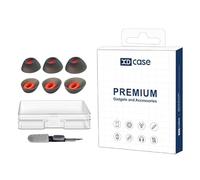 Kit di 3 paia di gommini sostitutivi in silicone per auricolari, taglia S/M/L, colore della spazzola per la pulizia, colore casuale per JBL Vibe Beam 2/Beam/200TWS (nero trasparente)