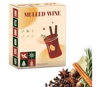 Kit di 3 Scatole di Spezie Versatili per Vin Brulé, per Vino Rosso, Sidro di Mele, Tè e Cocktail, 12 Bustine di Spezie Completamente Naturali(88g)
