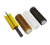 Kit di 3 spazzole professionali per cera da sci, per la ceretta dello snowboard (ottone, crine di cavallo, nylon), strumento di pulizia e lucidatura rapida