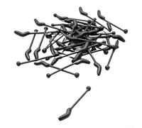 Kit di 30 manicotti in silicone per pesca alla carpa D-Rig Preparazione e posizionamento gancio allineatore nella pesca inferiore (grande + girevole)