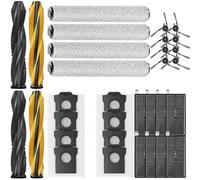 Kit di 32 accessori compatibili con aspirapolvere Dreame Aqua10 Ultra Roller / Aqua10 Ultra Track completo, include 4 spazzole principali, 8 spazzole laterali, 8 sacchetti per la polvere, 4 mocio a