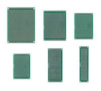 Kit di 32 schede prototipo PCB su entrambi i lati per uso fai da te, dimensioni assortite adatte per la costruzione di circuiti e sperimentazione elettronica