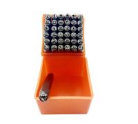 Kit di 37 pezzi per timbratura di numeri, strumenti per la creazione di gioielli, set di lettere perforate per la lavorazione della pelle e lettere artistiche, numeri e strumenti per timbratura, per