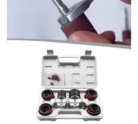 Kit di 37 tamburi abrasivi con 9 mandrini in gomma e 28 manicotti abrasivi per legno, metallo, plastica, vetro, grana 80 e 120, set di lucidatura Compat