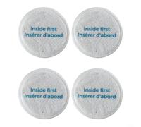 Kit di 4/10 filtri verticali per aspirapolvere, in schiuma e feltro, ricambio pre-motore per modelli Eureka NEU652 e NEU651PL, bianco (confezione da 4)