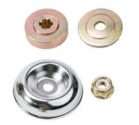 Kit di 4 adattatori in metallo per testa decespugliatore, foro dado di bloccaggio da 8 mm, diametro piastra fissa 4547 mm, ricambio diretto per decespugliatore CG430/520/260/330 teste di lavoro per