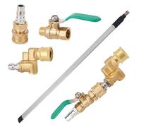 Kit di 4 Bacchetta per Pulizia del Radiatore Dell'auto, Lancia Idropulitrice da 57cm con Valvola Commutazione Attacco Girevole Attacco Rapido per Una Pulizia Efficiente di Radiatori e Grondaie